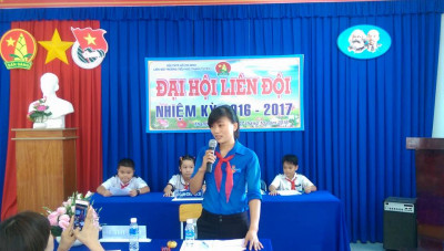 (Chị Nguyễn Ngọc Màu - Bí thư Đoàn xã Thanh Tuyền phát biểu)