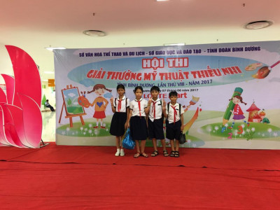 Tham gia hội thi “Giải thưởng Mỹ thuật thiếu nhi tỉnh Bình Dương”