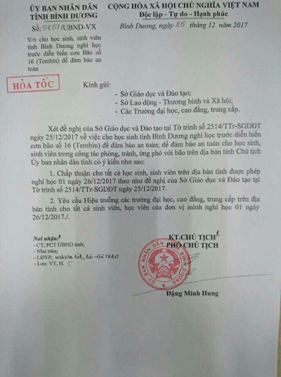 Mai học sinh được nghĩ 1 ngày