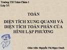 Dien tich xung quanh va dien tich hinh lap phuong