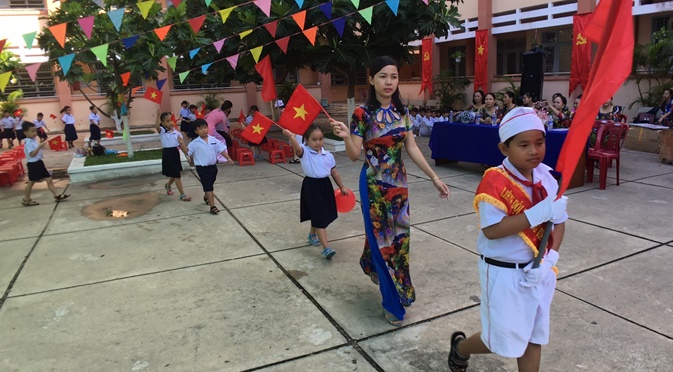 đón học sinh đầu cấp